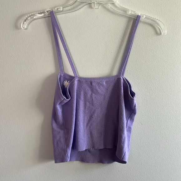 Full Tilt daisy Y2K sweater crop tank top - Picture 4 of 4